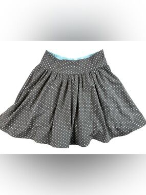 Matilda Jane Twirl Skirt Girls 12 Dozens of Dots Gray White Polka Dot Pull On